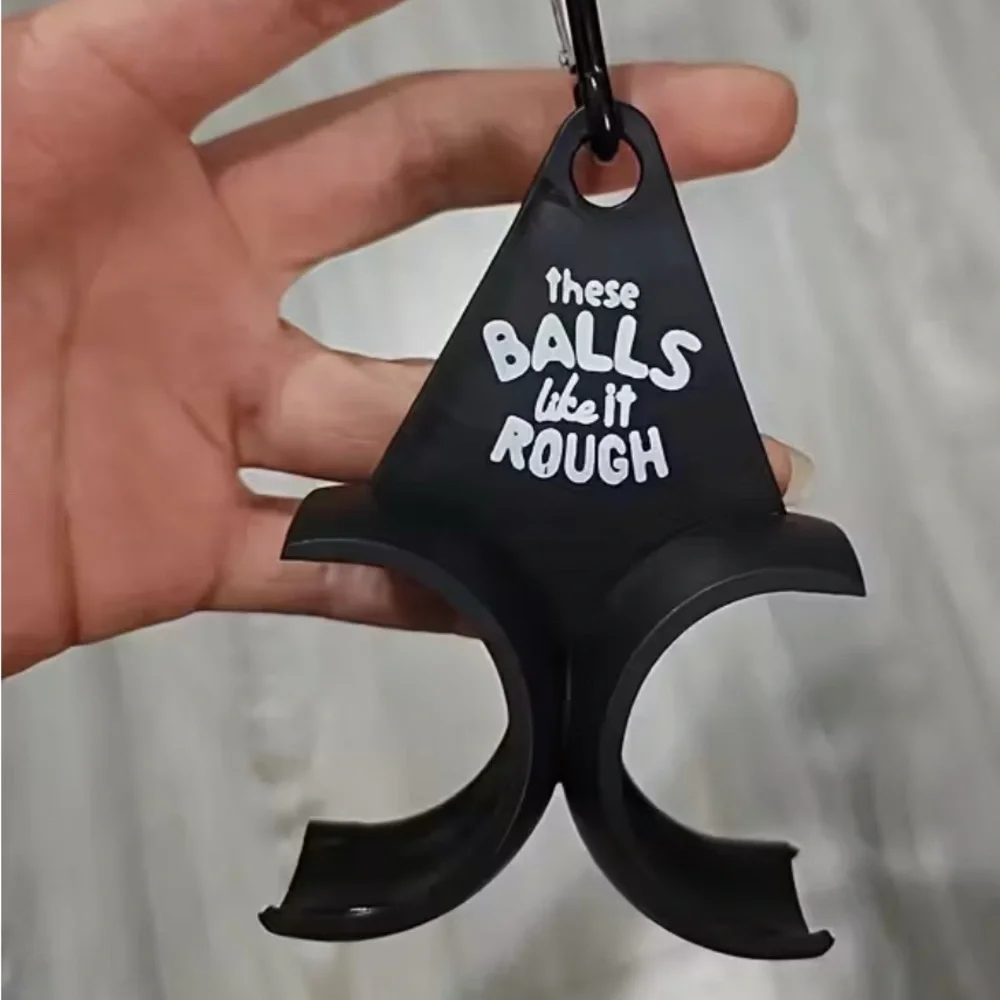 Funny Golf Ball Holder Keychain - Picture 6 of 7